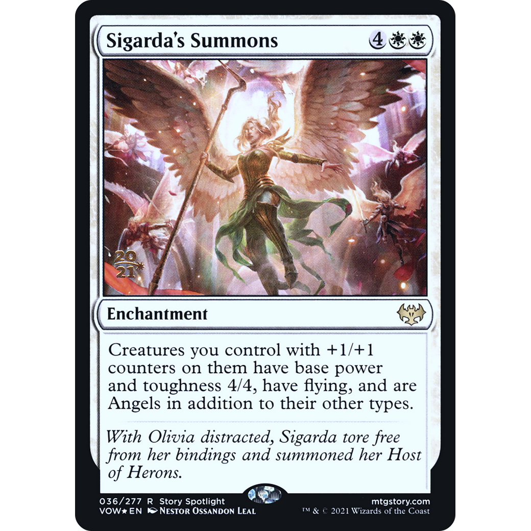 Sigarda's Summons (PRE-036) - Innistrad: Crimson Vow Promos Foil