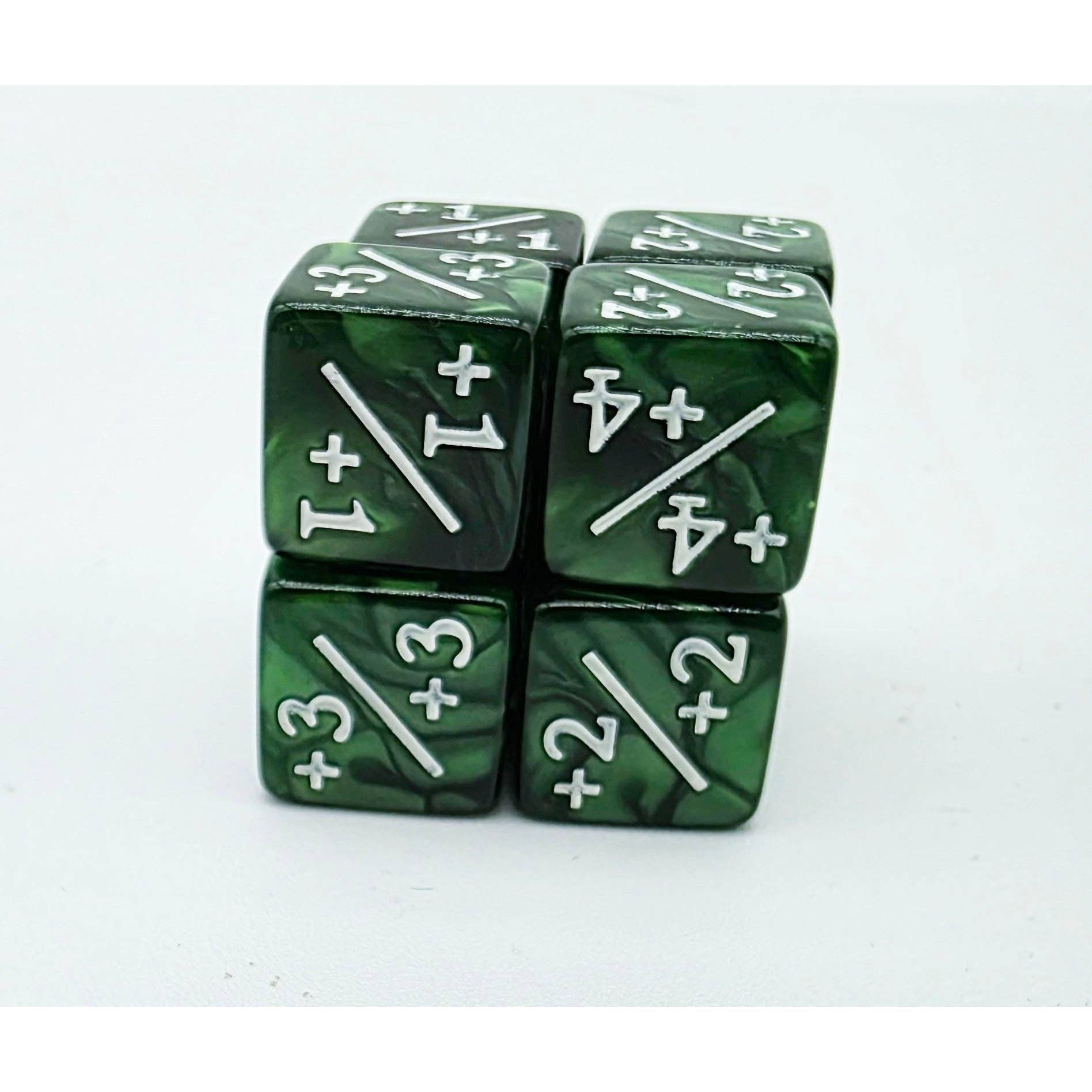 +1/+1 Pearl Green Counters for Magic - Set of 8