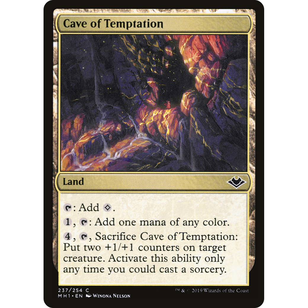 Cave of Temptation (MH1-237) - Modern Horizons Foil
