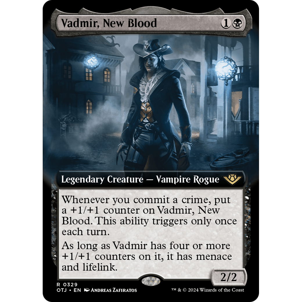 Vadmir, New Blood (OTJ-329) - Outlaws of Thunder Junction: (Extended Art) Foil