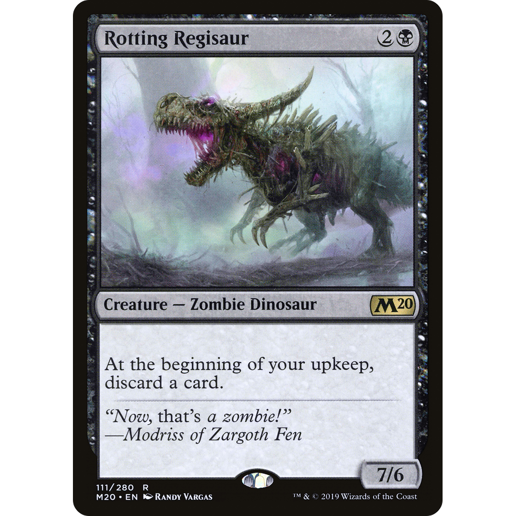 Rotting Regisaur (M20-111) - Core Set 2020 Foil