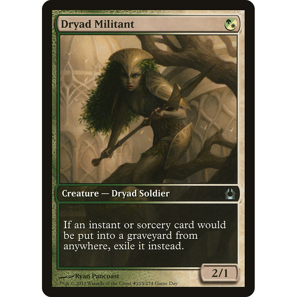 Dryad Militant (GAME-214) - Return to Ravnica Promos