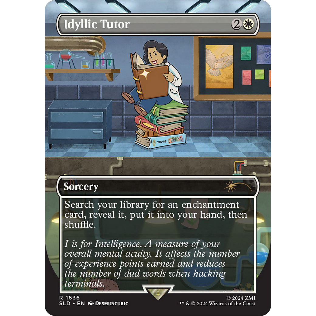 Idyllic Tutor (1636) (SLD-1636) - Secret Lair Drop (Borderless)