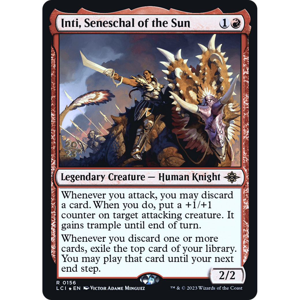 Inti, Seneschal of the Sun (PRE-156S) - The Lost Caverns of Ixalan Promos Foil