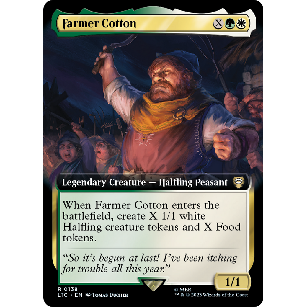 Farmer Cotton (Extended Art) (LTC-138) - Tales of Middle-earth Commander: (Extended Art) Foil