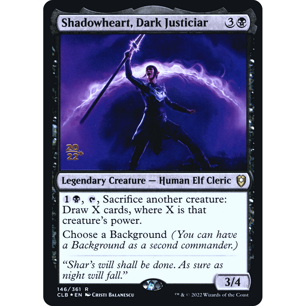 Shadowheart, Dark Justiciar (PRE-146S) - Battle for Baldur's Gate Promos Foil