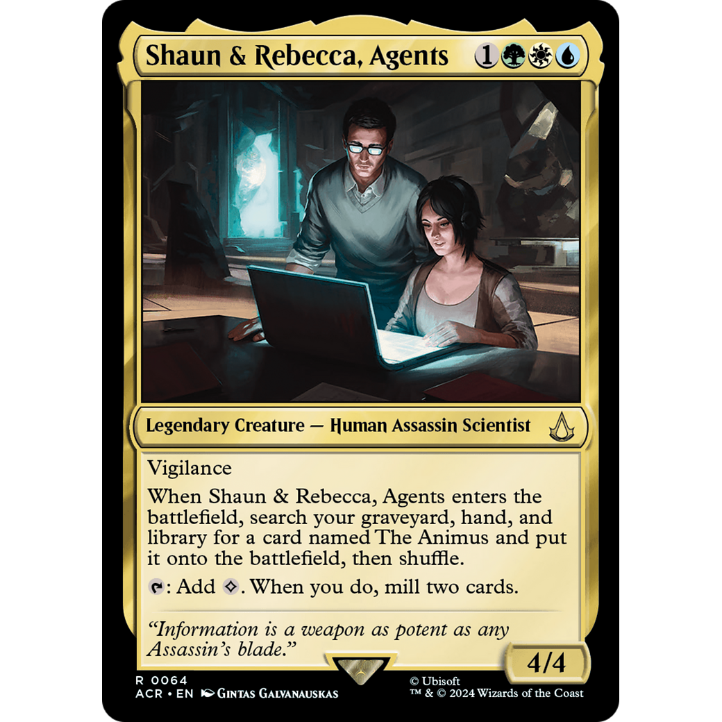 Shaun & Rebecca, Agents (ACR-064) - Assassin's Creed Foil