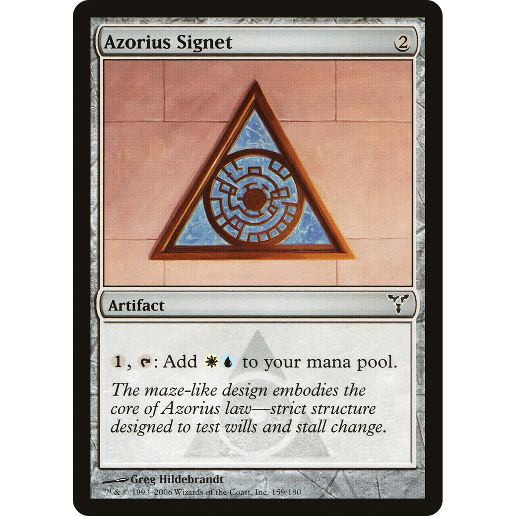 Azorius Signet (DIS-159) - Dissension Foil