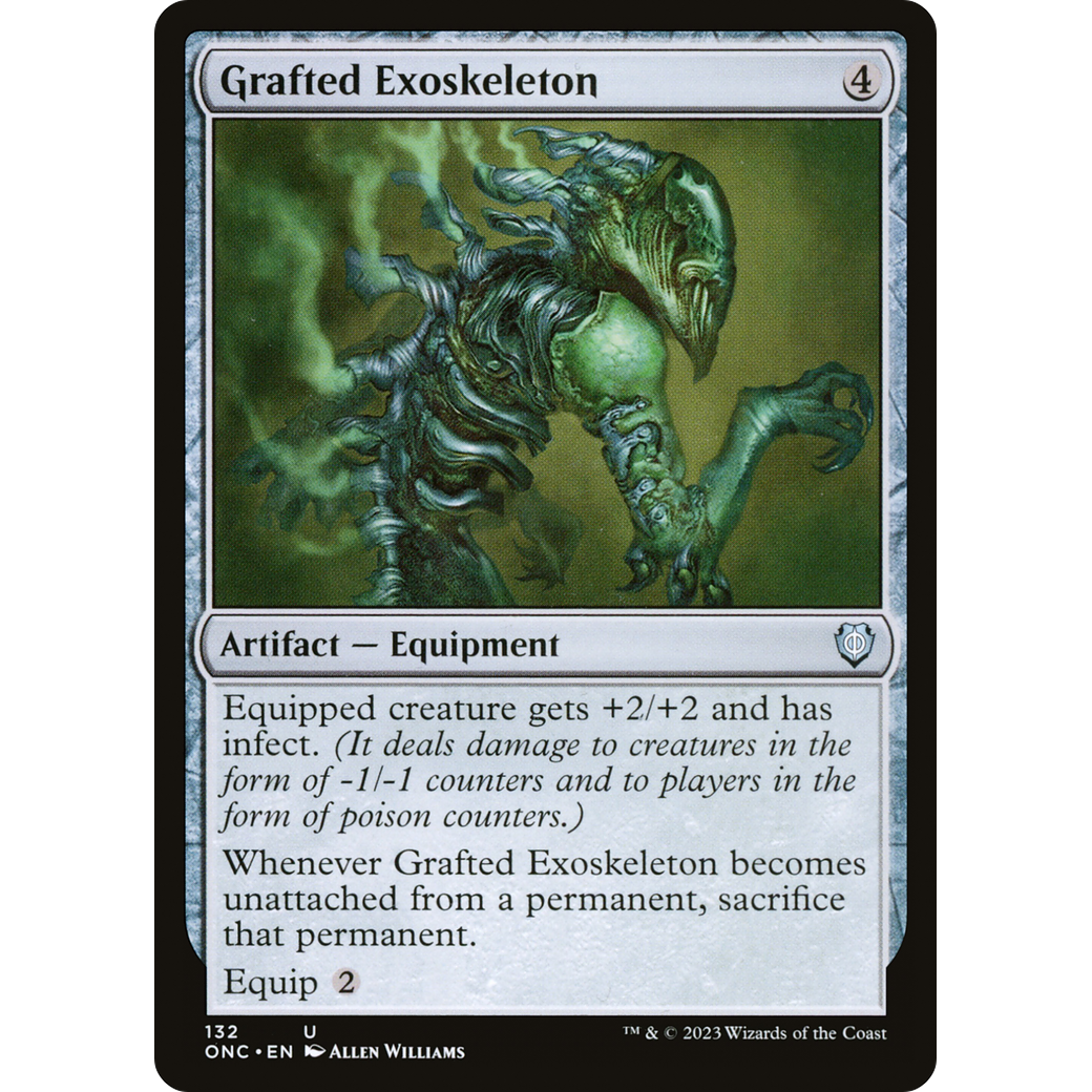 Grafted Exoskeleton (ONC-132) - Phyrexia: All Will Be One Commander