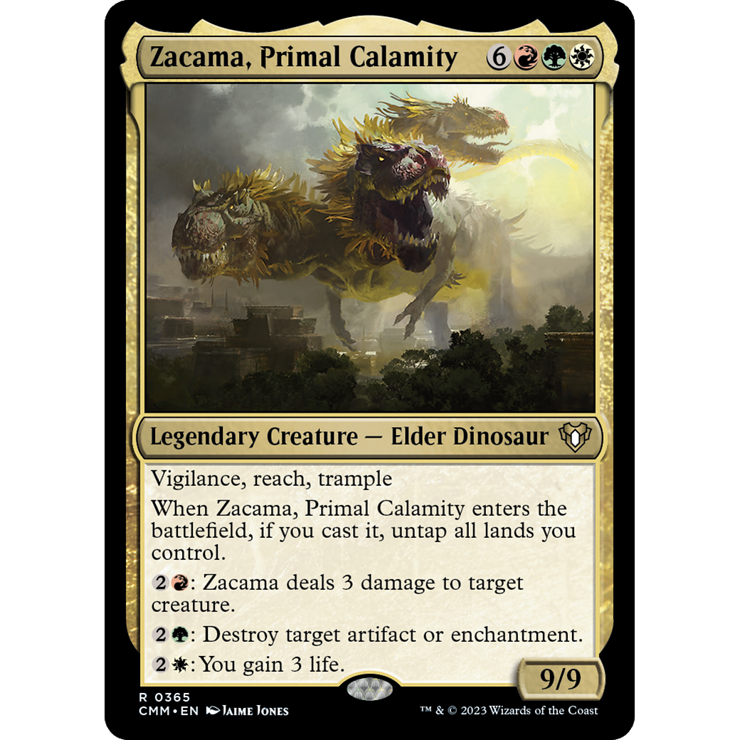 Zacama, Primal Calamity (CMM-365) - Commander Masters Foil