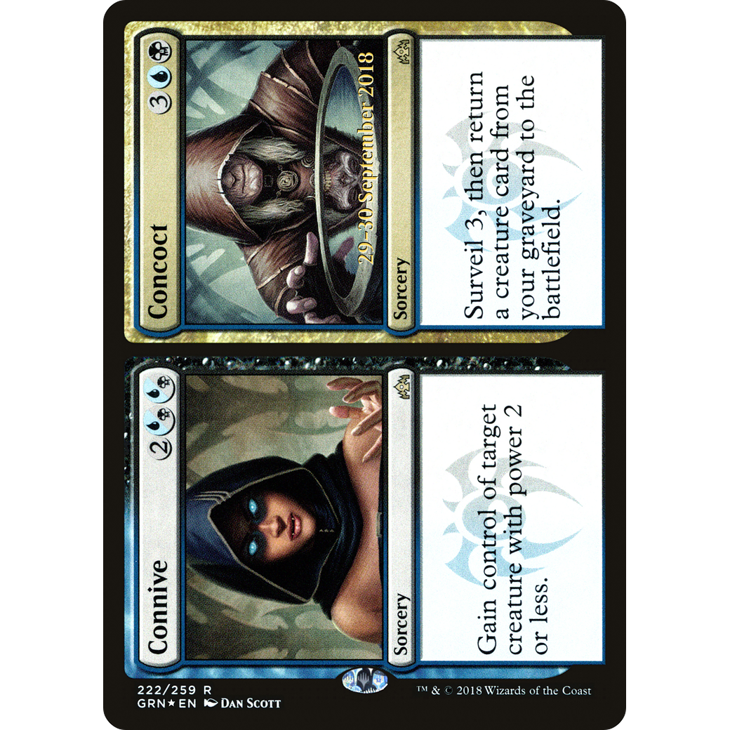 Connive // Concoct (PRE-222) - Guilds of Ravnica Promos Foil
