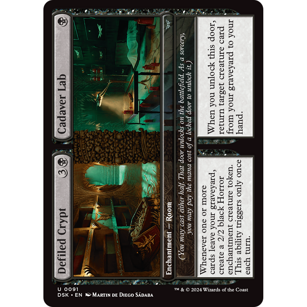 Defiled Crypt // Cadaver Lab (DSK-091) - Duskmourn: House of Horror Foil