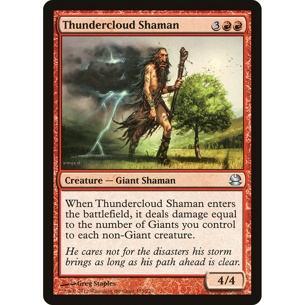 Thundercloud Shaman (MMA-135) - Modern Masters Foil