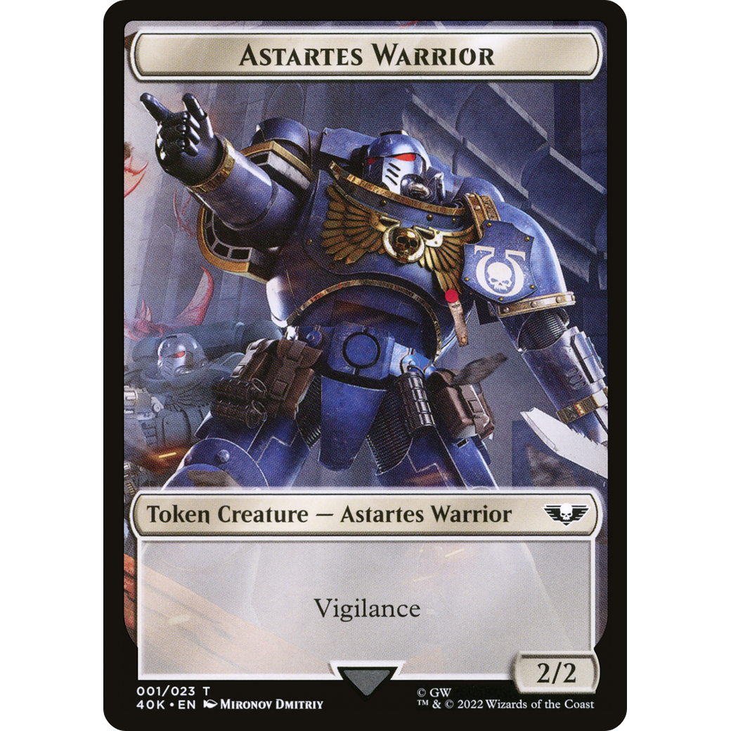 Astartes Warrior (T40K-001) - Warhammer 40,000 Tokens