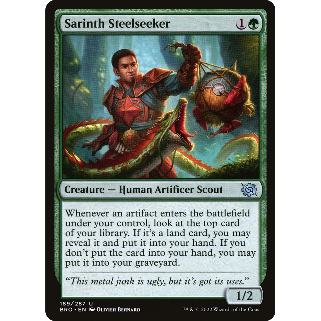 Sarinth Steelseeker (BRO-189) - The Brothers' War Foil