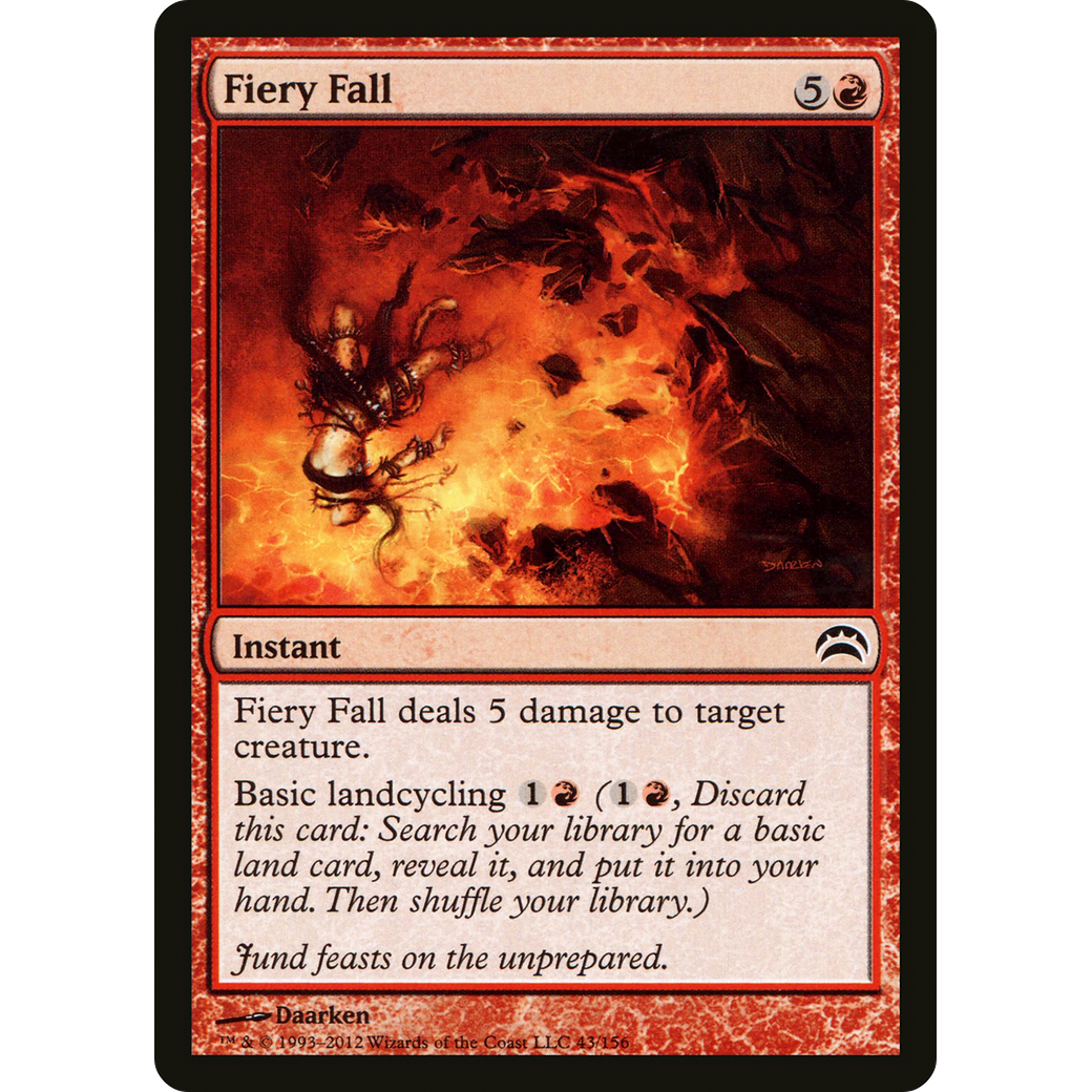 Fiery Fall (PC2-043) - Planechase 2012