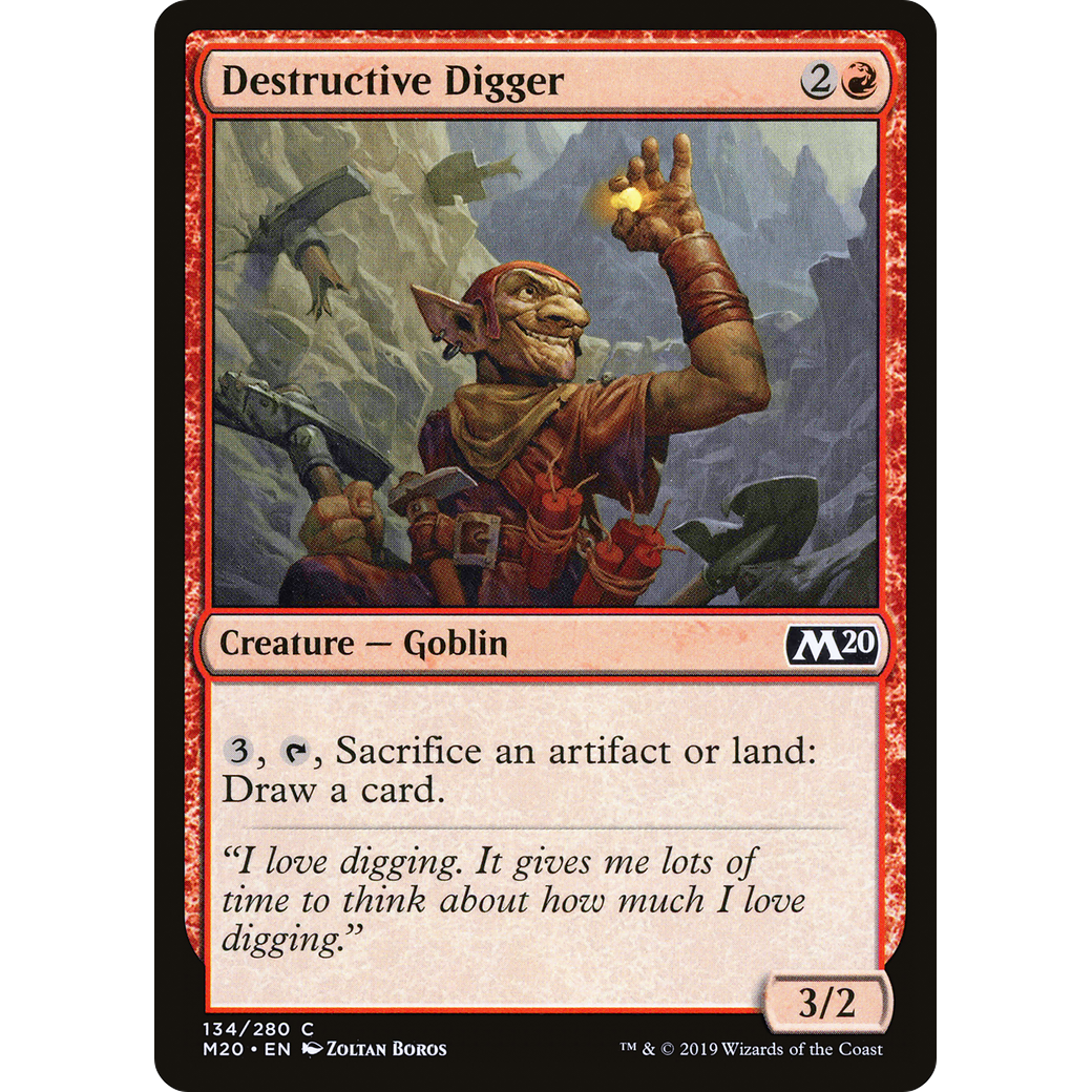 Destructive Digger (M20-134) - Core Set 2020 Foil