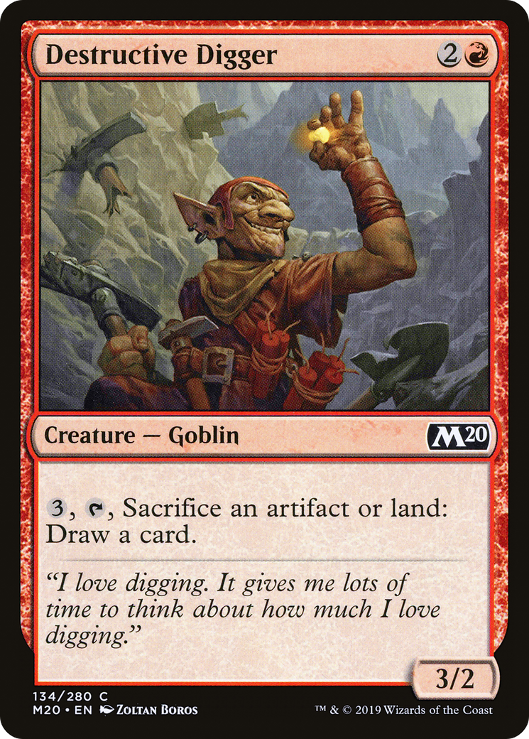 Destructive Digger (M20-134) - Core Set 2020