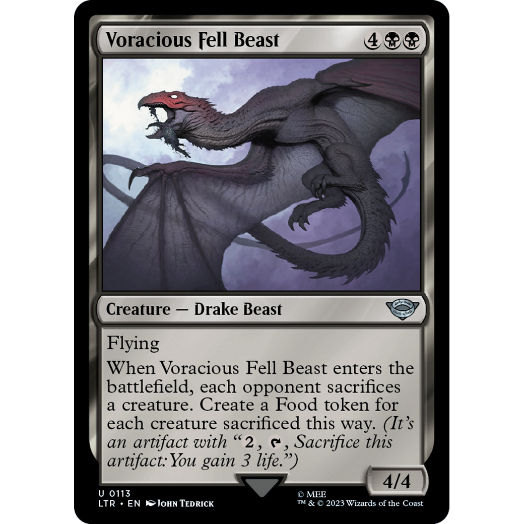 Voracious Fell Beast (LTR-113) - The Lord of the Rings: Tales of Middle-earth Foil