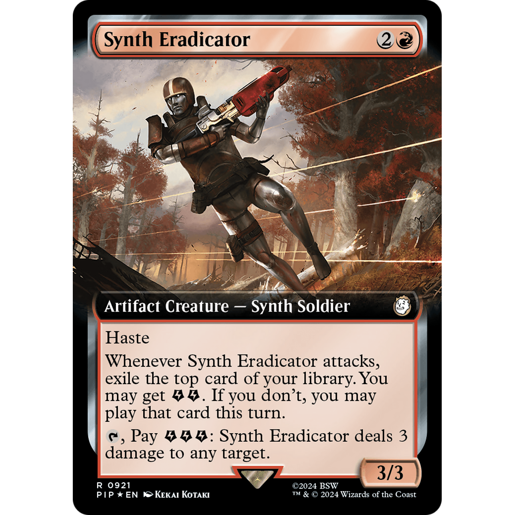 Synth Eradicator (PIP-921) - Fallout: (Extended Art) Foil
