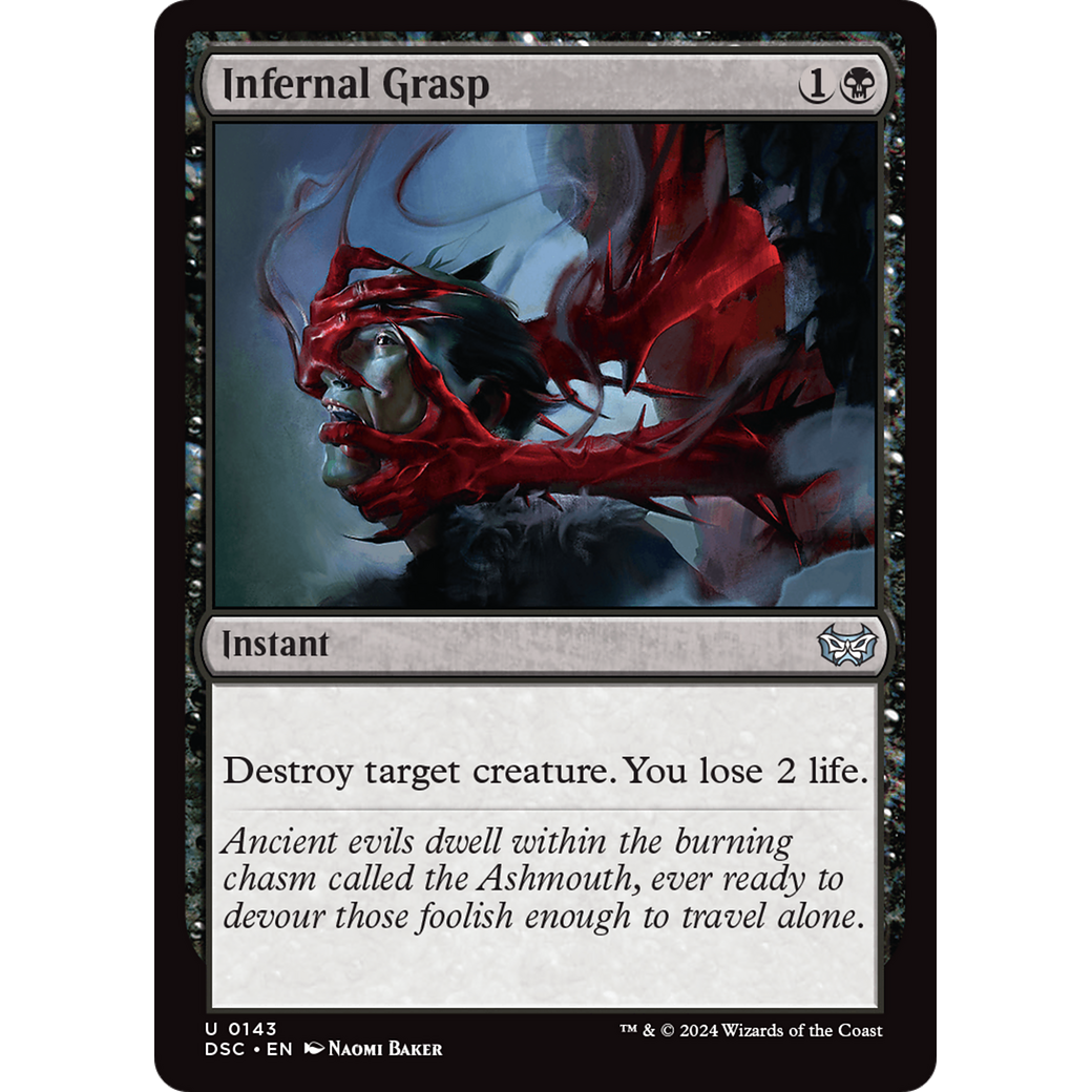 Infernal Grasp (DSC-143) - Duskmourn: House of Horror Commander