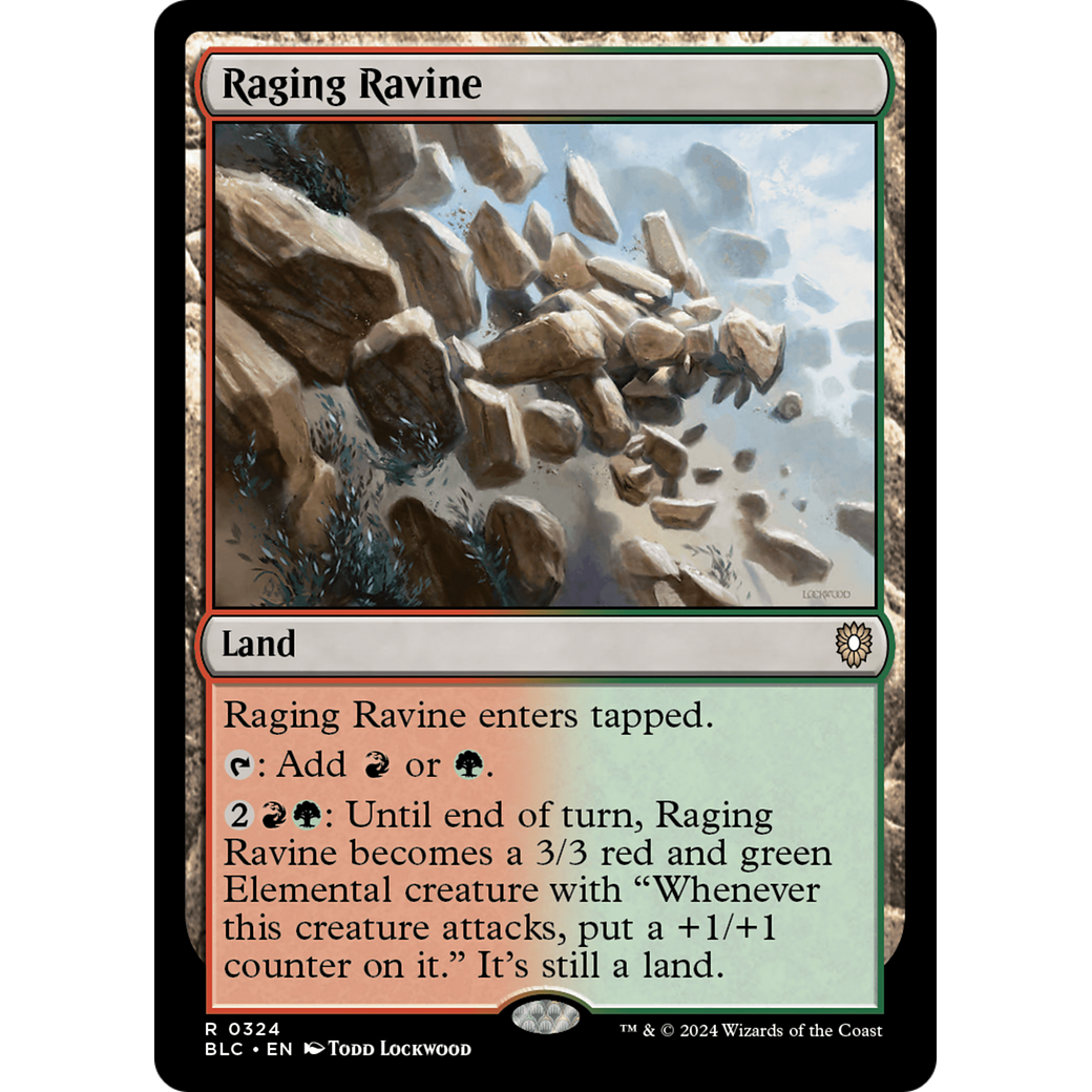 Raging Ravine (BLC-324) - Bloomburrow Commander