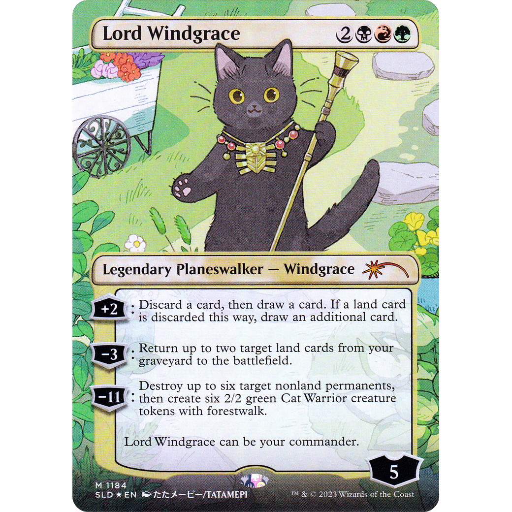 Lord Windgrace (SLD-1184) - Secret Lair Drop (Borderless) Foil