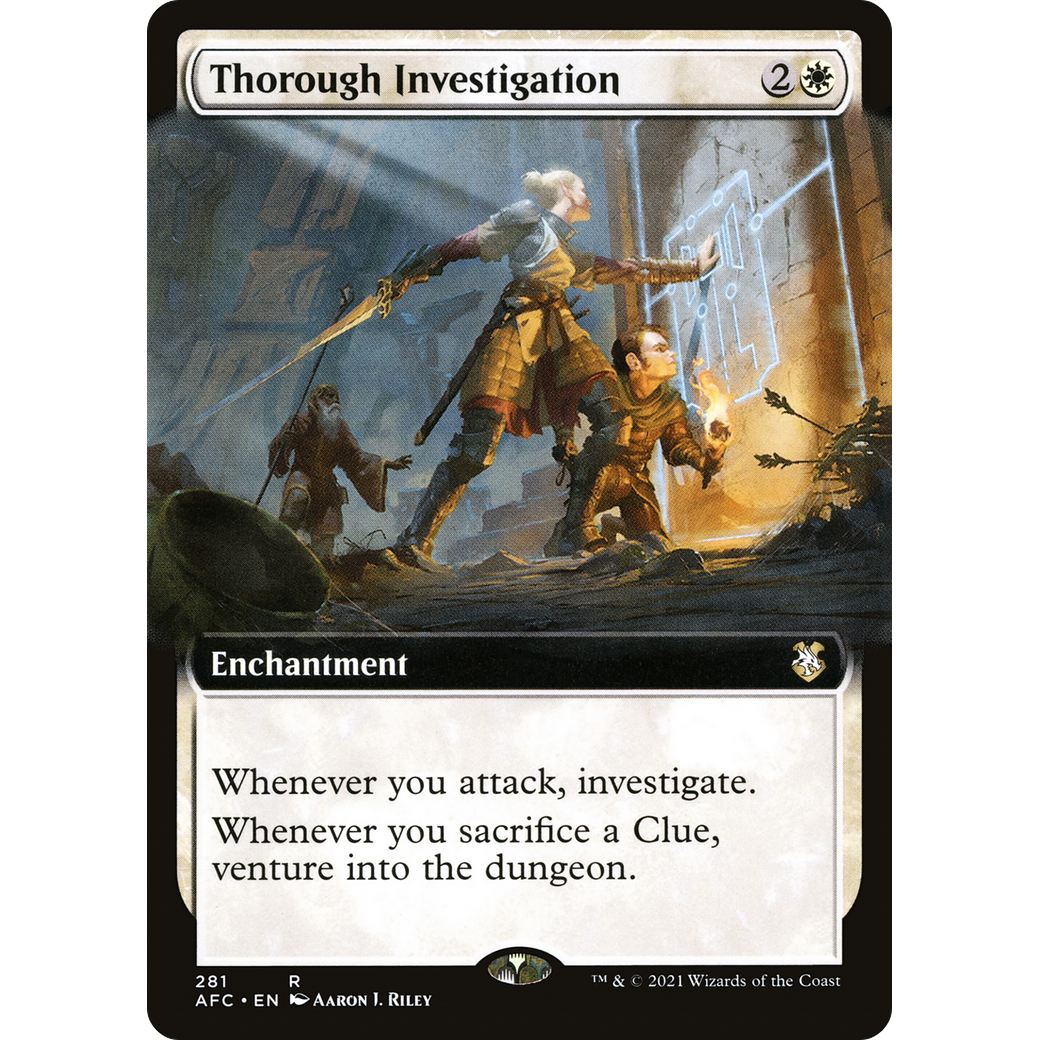 Thorough Investigation (AFC-281) - Forgotten Realms Commander: (Extended Art)