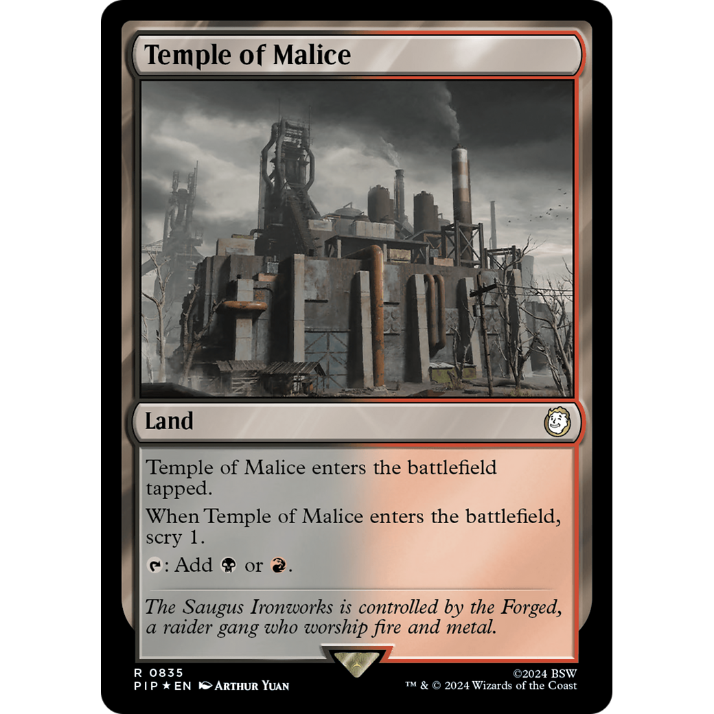 Temple of Malice (PIP-835) - Fallout Foil
