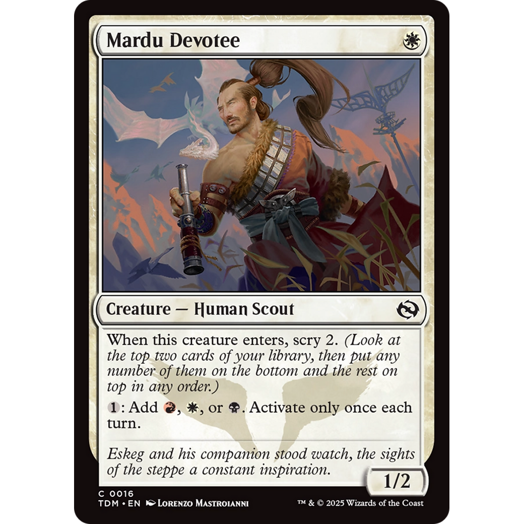 Mardu Devotee (TDM-016) - Tarkir: Dragonstorm Foil