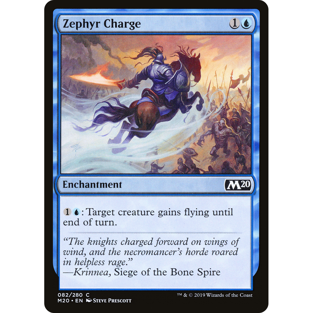 Zephyr Charge (M20-082) - Core Set 2020 Foil