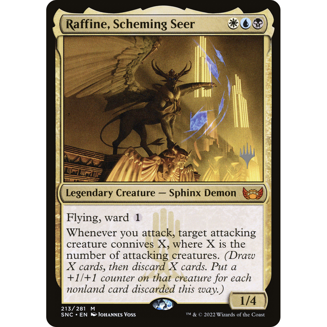 Raffine, Scheming Seer (PPSNC-213) - Streets of New Capenna Promos Foil