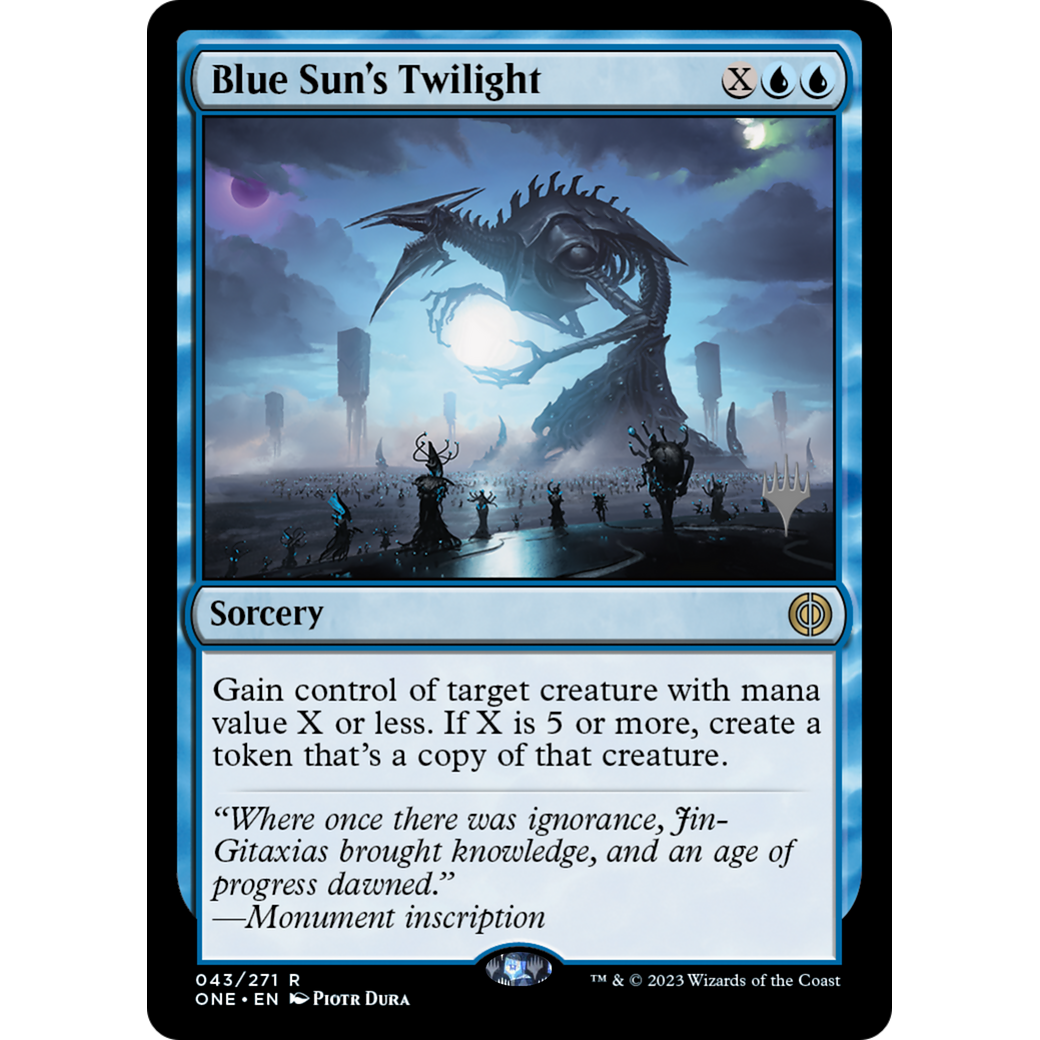 Blue Sun's Twilight (PPONE-43P) - Phyrexia: All Will Be One Promos