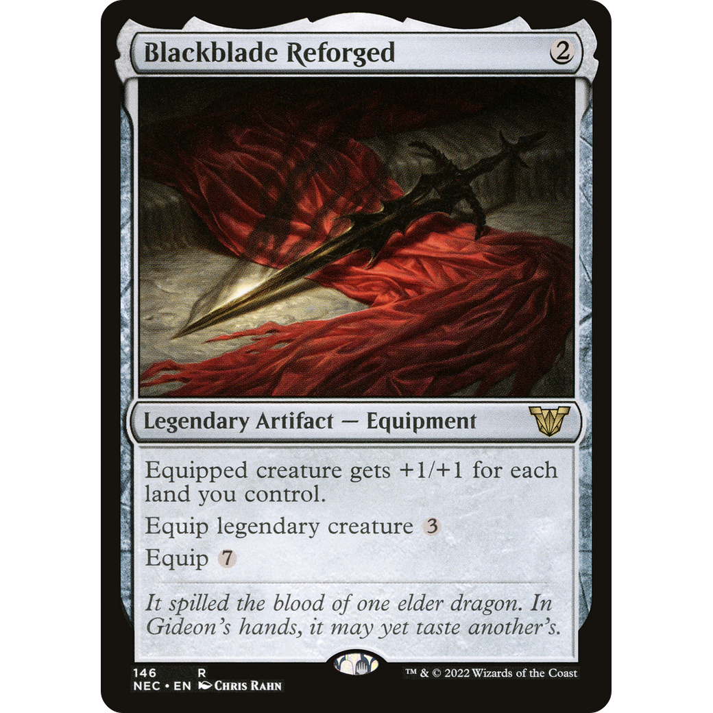 Blackblade Reforged (NEC-146) - Neon Dynasty Commander
