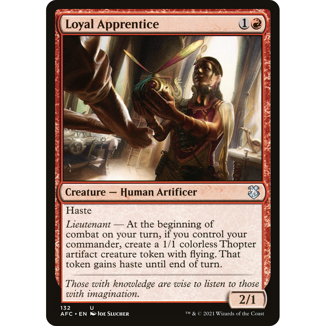 Loyal Apprentice (AFC-132) - Forgotten Realms Commander