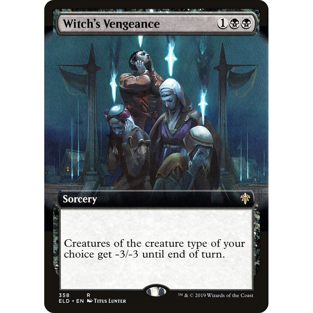 Witch's Vengeance (Extended Art) (ELD-358) - Throne of Eldraine: (Extended Art)