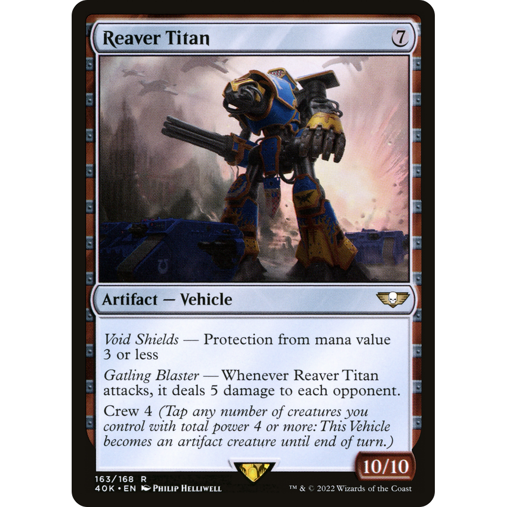 Reaver Titan (40K-163) - Warhammer 40,000 Commander