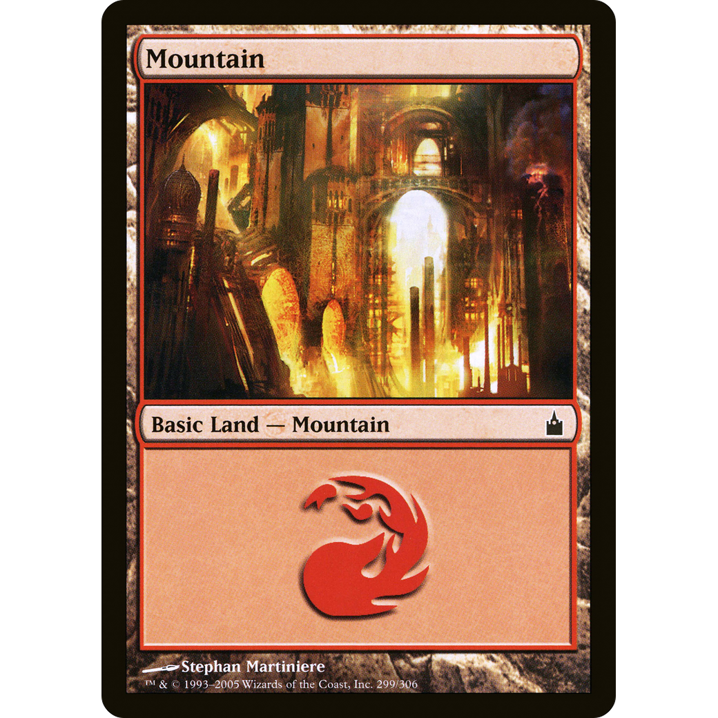 Mountain (299) (RAV-299) - Ravnica: City of Guilds Foil