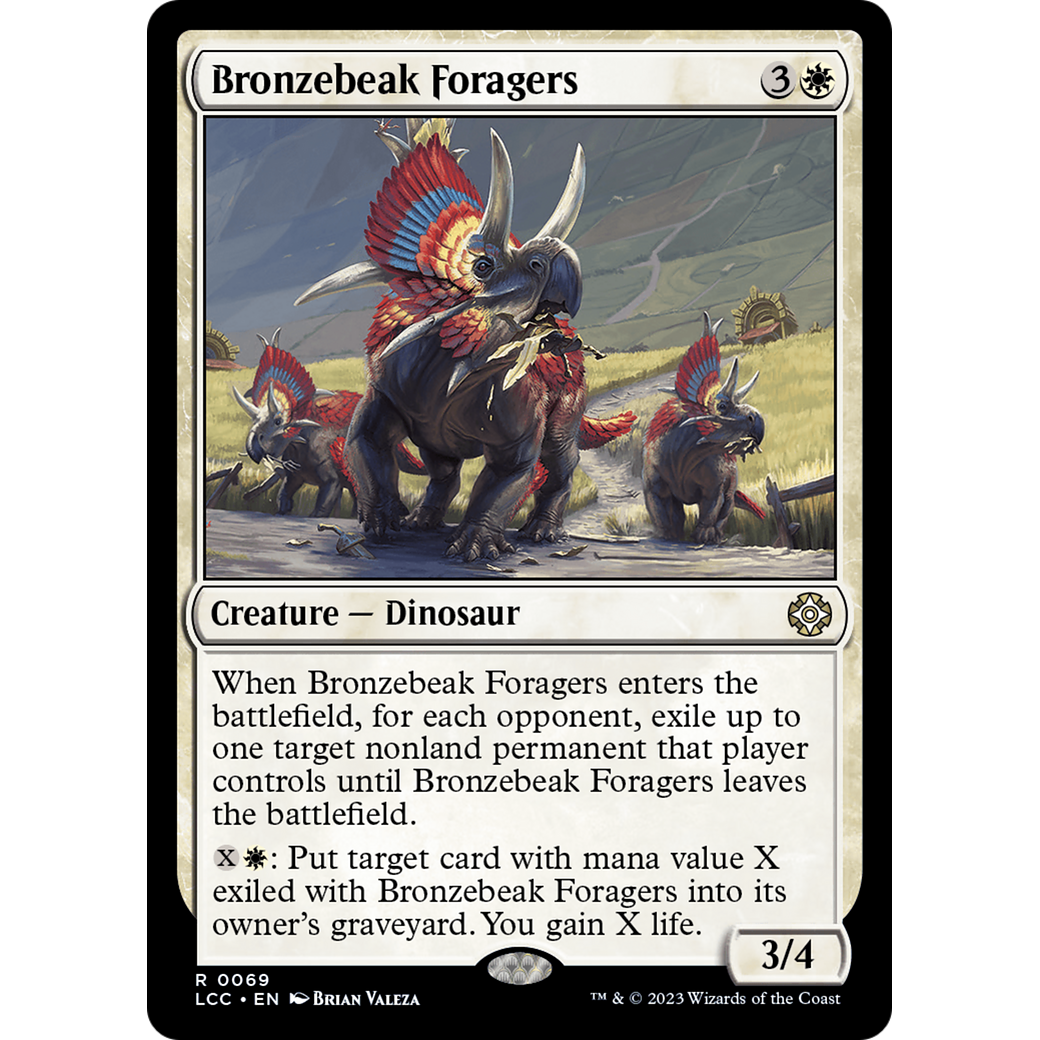 Bronzebeak Foragers (LCC-069) - The Lost Caverns of Ixalan Commander