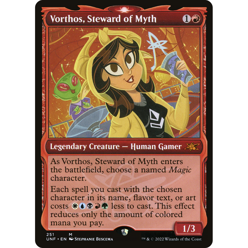 Vorthos, Steward of Myth (Showcase) (UNF-251) - Unfinity: (Showcase) Foil
