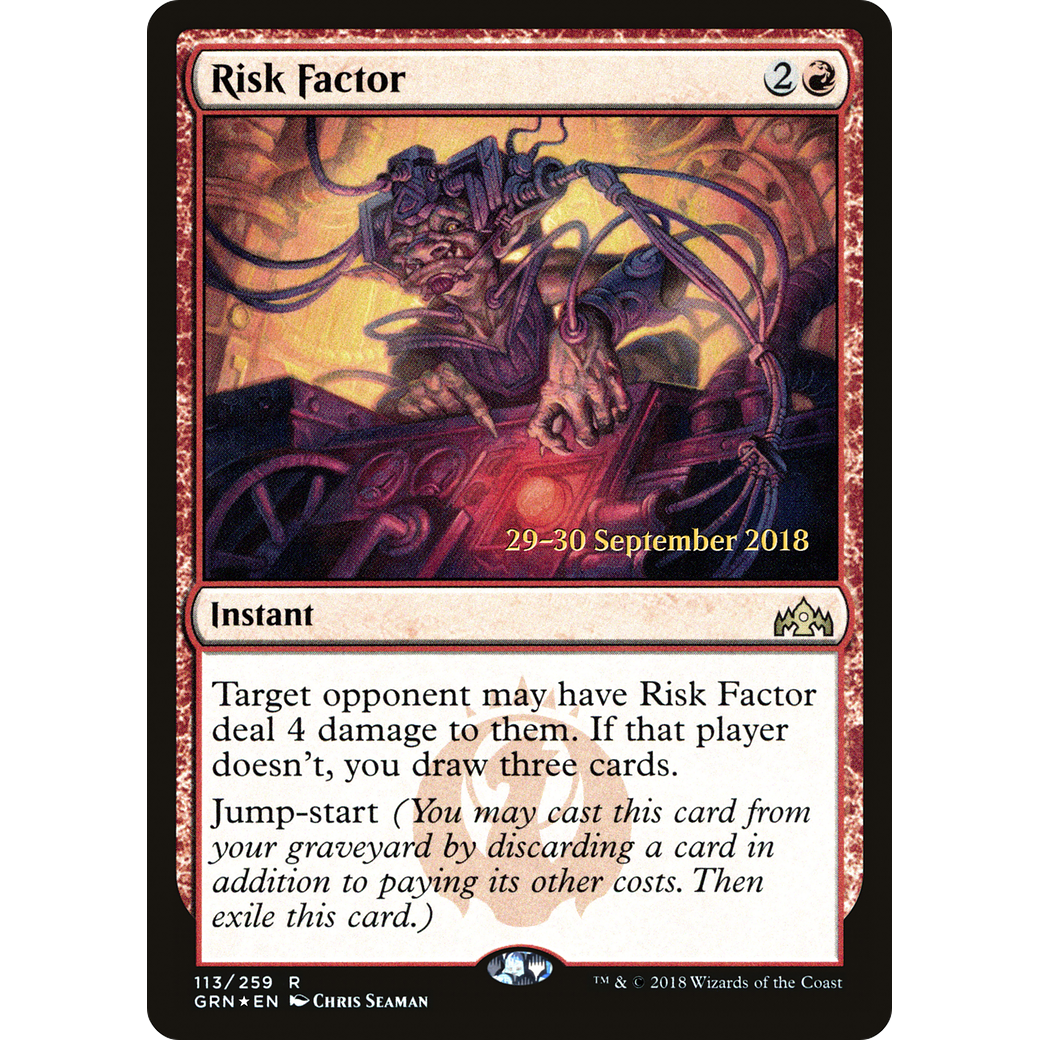 Risk Factor (PRE-113) - Guilds of Ravnica Promos Foil