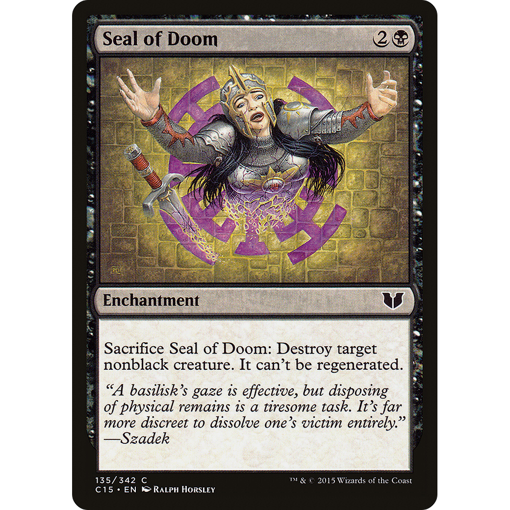Seal of Doom (C15-135) - Commander 2015