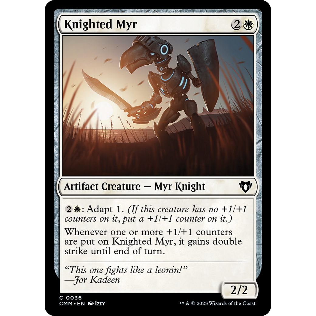 Knighted Myr (CMM-036) - Commander Masters