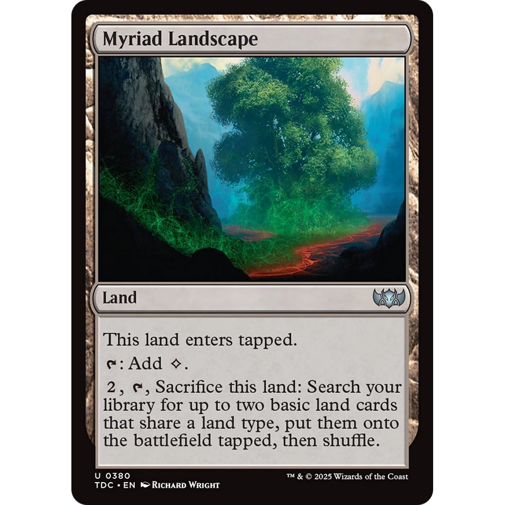Myriad Landscape (TDC-380) - Commander: Tarkir: Dragonstorm