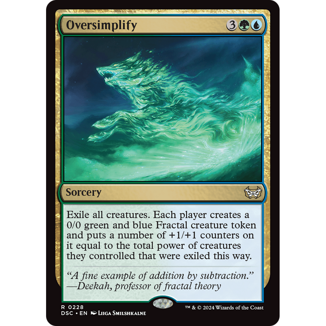 Oversimplify (DSC-228) - Duskmourn: House of Horror Commander