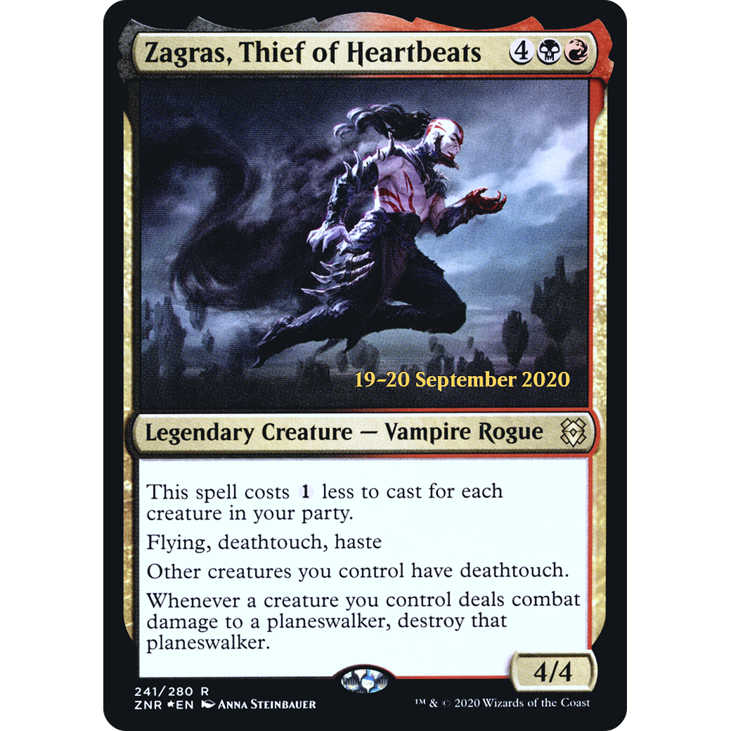 Zagras, Thief of Heartbeats (PRE-241) - Zendikar Rising Promos Foil