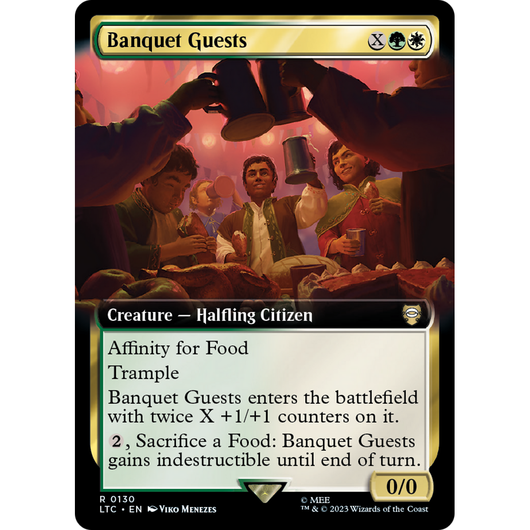 Banquet Guests (Extended Art) (LTC-130) - Tales of Middle-earth Commander: (Extended Art) Foil