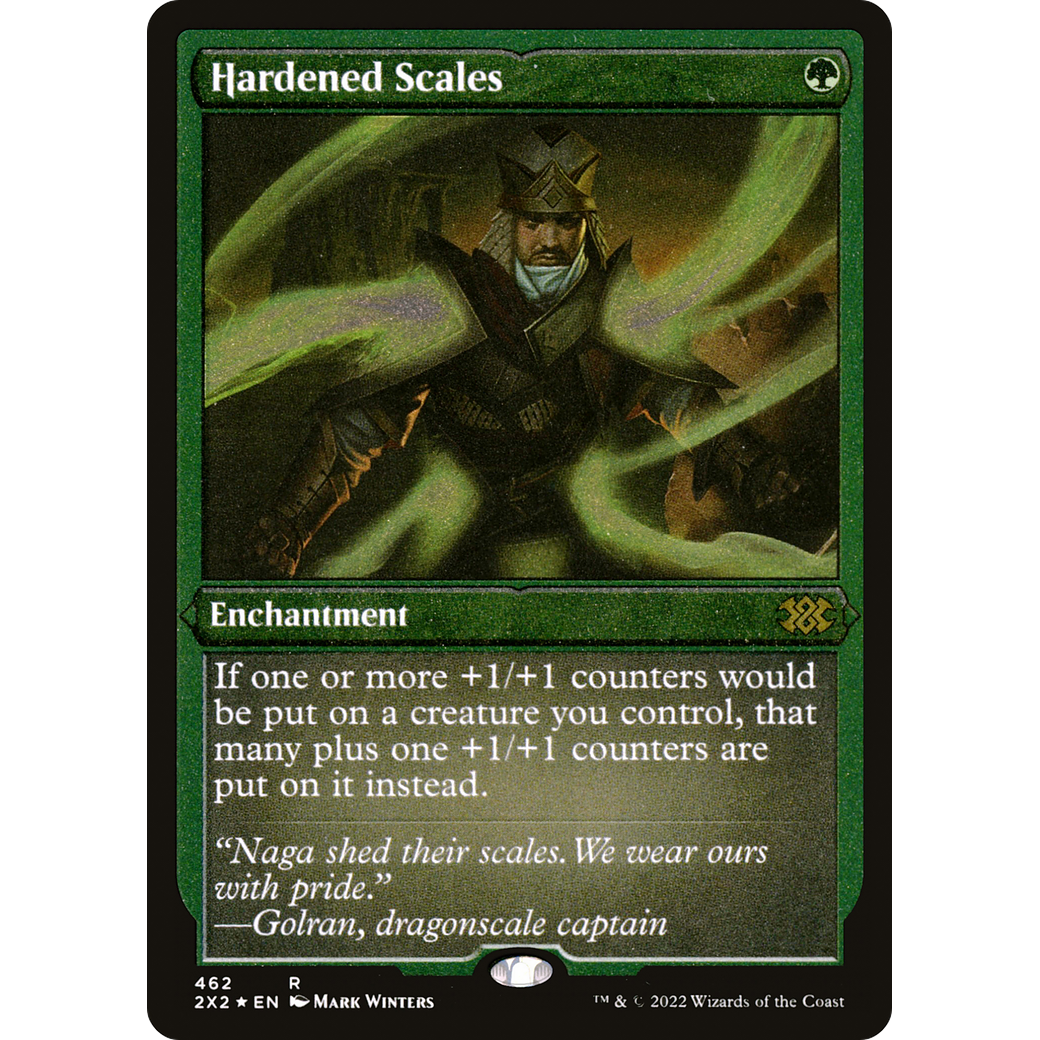 Hardened Scales (Foil Etched) (2X2-462) - Double Masters 2022 Foil