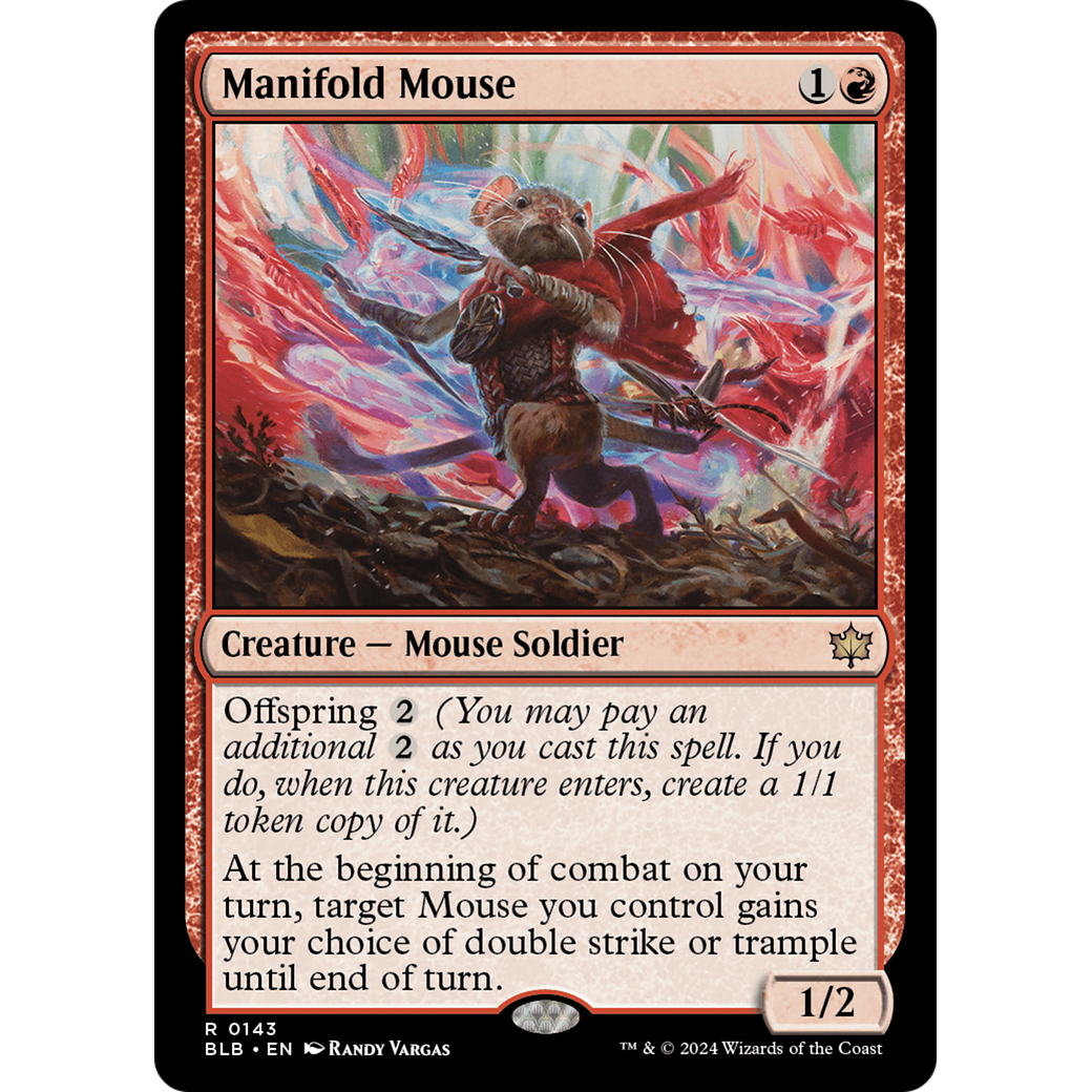 Manifold Mouse (BLB-143) - Bloomburrow Foil