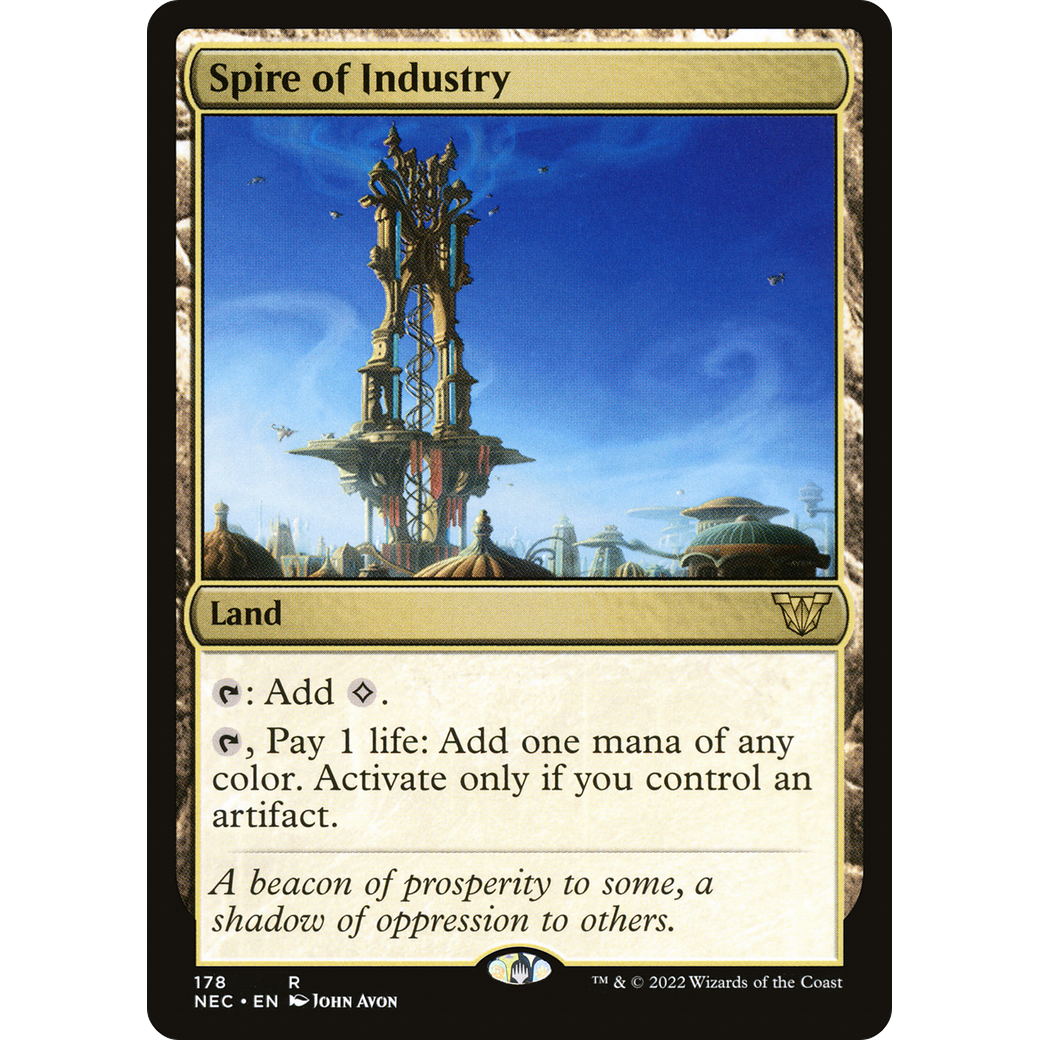 Spire of Industry (NEC-178) - Neon Dynasty Commander